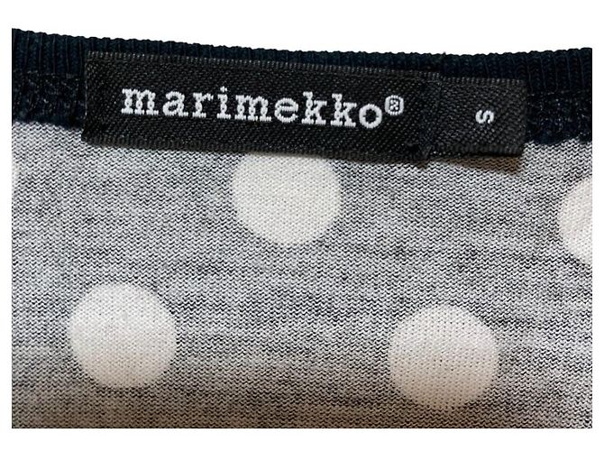 Autre Marque Abito marimekko TIIA PALLO Nero Bianco - vista 4