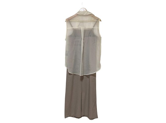 Autre Marque NATURAL BEAUTY BASIC Sheer 2way Hemdenkleid Set Beige - Ansicht 2