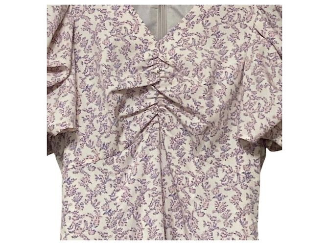 Autre Marque Vestido Snidel Sustaina Gather Print Rosa - vista 2