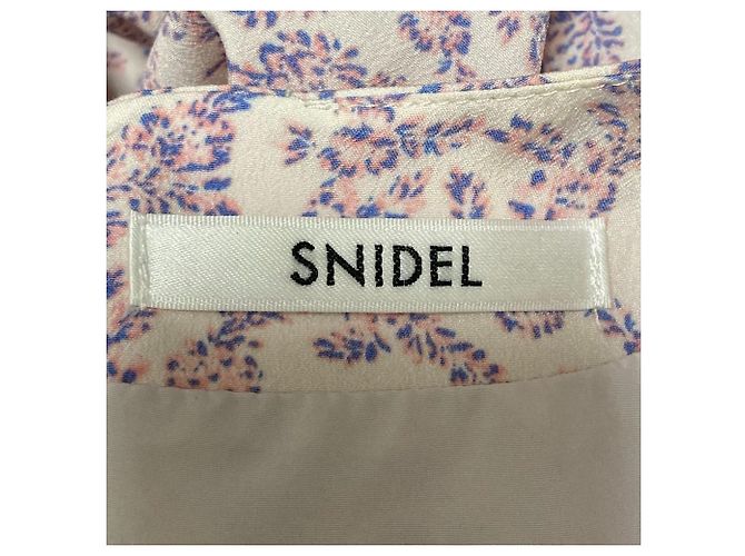 Autre Marque Vestido Snidel Sustaina Gather Print Rosa - vista 4