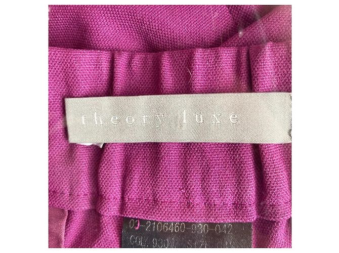 theory luxe Pantaloni ARIOSA CAROL Porpora - vista 4