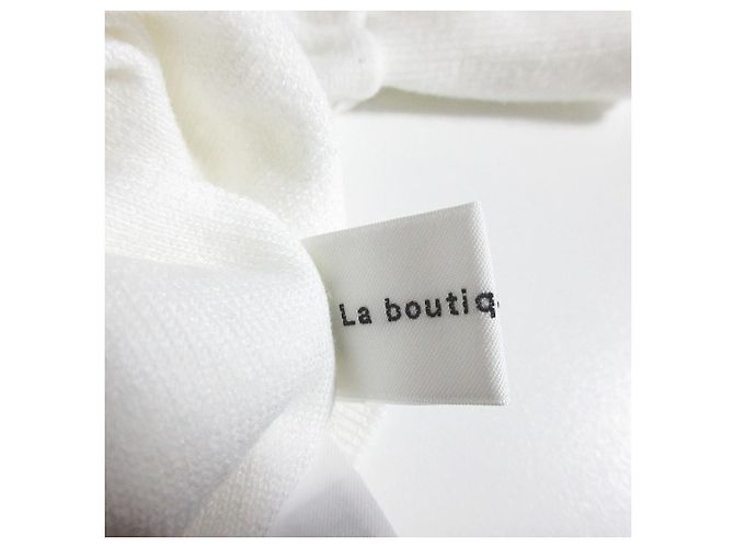 Autre Marque La boutique BonBon Spangle Ruffle Off-Shoulder Knit Blanco - vista 5