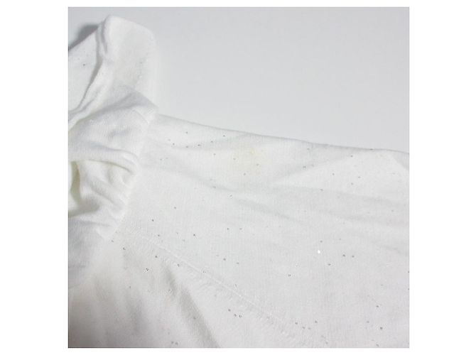 Autre Marque La boutique BonBon Spangle Ruffle Off-Shoulder Knit Blanco - vista 9
