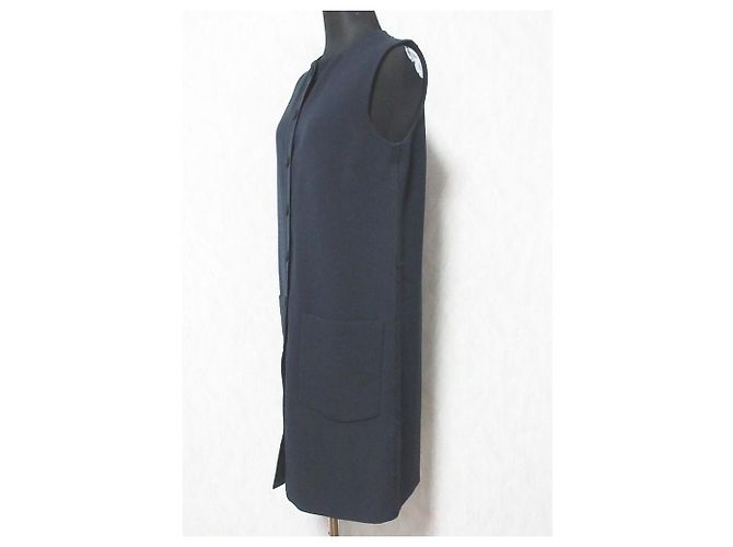 Vestido azul marinho Helmut Lang - vista 3