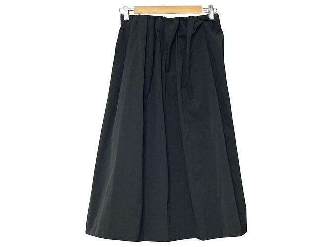 Autre Marque Falda Ballsey Stretch Taffeta Random Tuck Skirt Castaño - vista 3