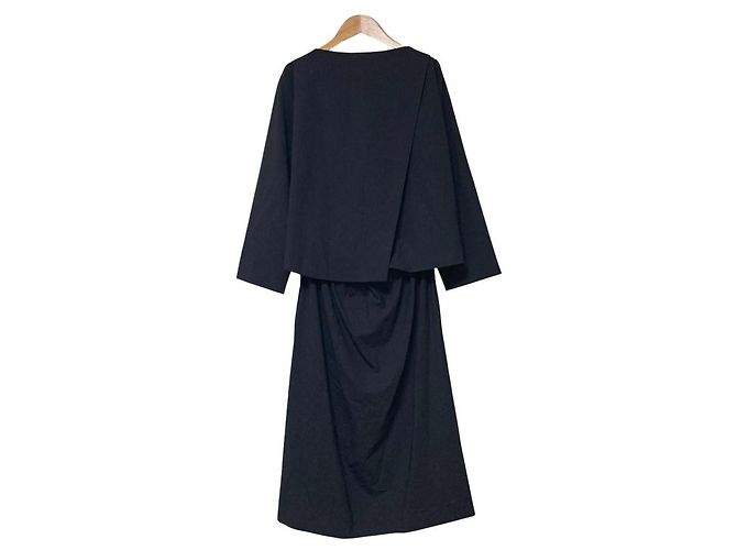 Autre Marque Vestido de lana elástica GALERIE VIE Azul Azul marino - vista 3