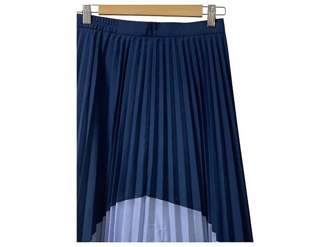 Autre Marque CAST: Plissierter Maxirock Blau - Ansicht 2