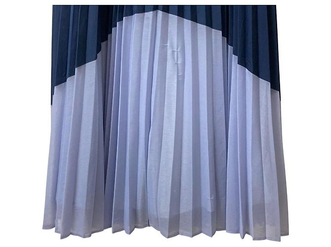 Autre Marque CAST: Plissierter Maxirock Blau - Ansicht 3