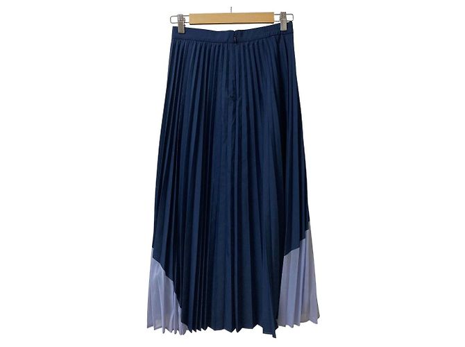 Autre Marque CAST: Plissierter Maxirock Blau - Ansicht 4