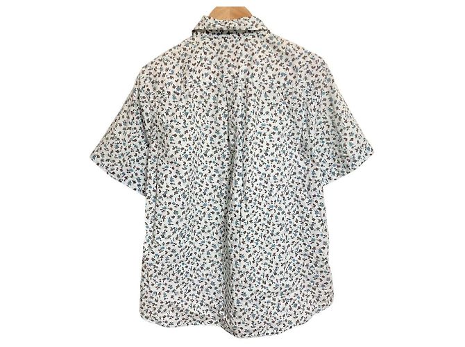 Paul Smith Kurzarmhemd mit Blumenprint Blau Hellblau - Ansicht 2