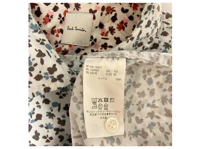 Paul Smith Kurzarmhemd mit Blumenprint Blau Hellblau - Ansicht 3