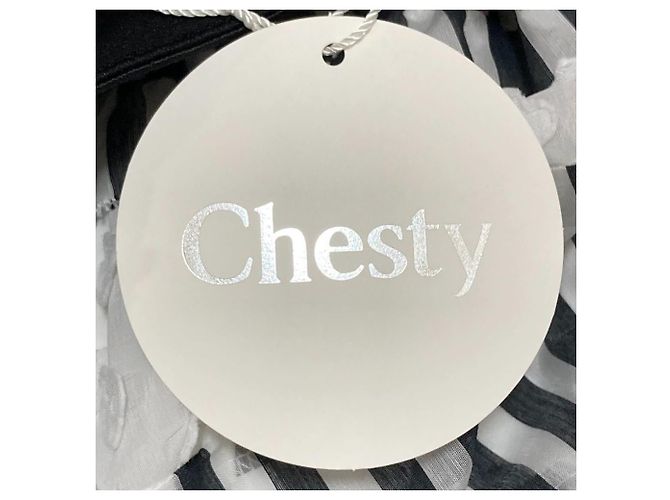 Autre Marque Saia midi com camadas Chesty Fabric Mix Preto - vista 10