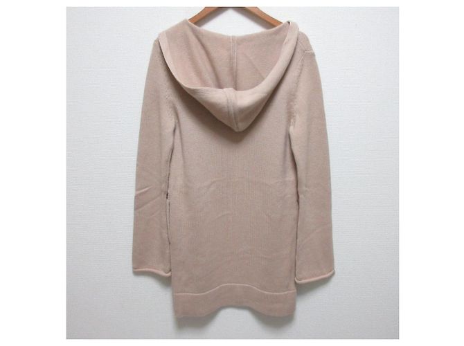 Autre Marque FOXEY Kaschmir-Strickmantel, vorne offen Beige - Ansicht 2
