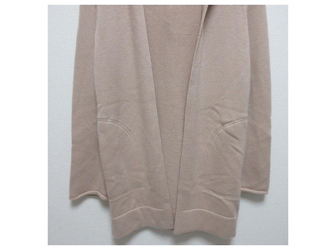 Autre Marque FOXEY Kaschmir-Strickmantel, vorne offen Beige - Ansicht 5