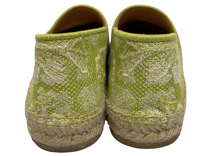 Autre Marque Christian Dior Espadrilles aus Canvas Grün - Ansicht 4