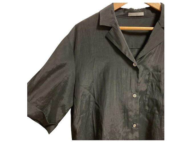 Camicia a maniche corte Theory luxe CLINTZ GIGLI Nero - vista 2