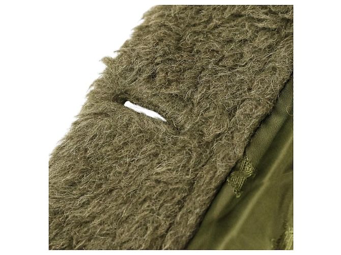 Max Mara Teddy Bear Wollencape Grün Khaki - Ansicht 14
