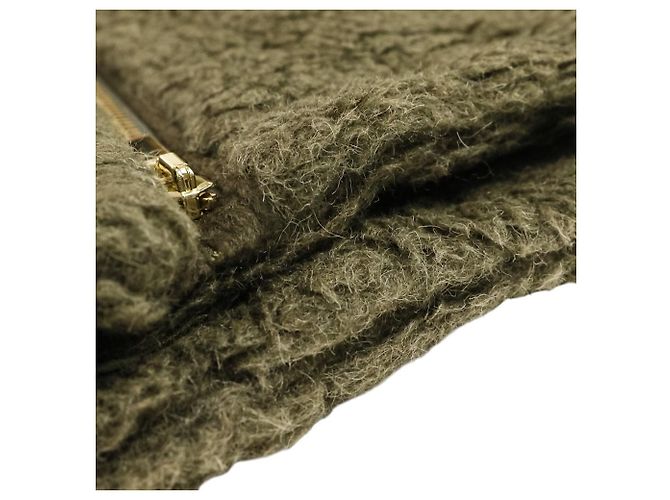 Max Mara Teddy Bear Wollencape Grün Khaki - Ansicht 15