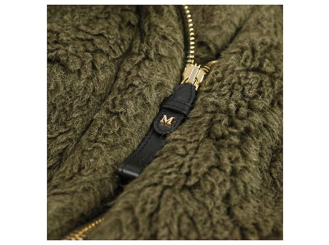 Max Mara Teddy Bear Wollencape Grün Khaki - Ansicht 16