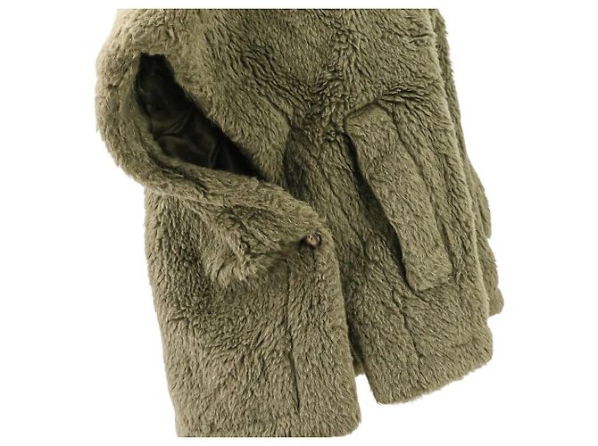 Max Mara Teddy Bear Wollencape Grün Khaki - Ansicht 7