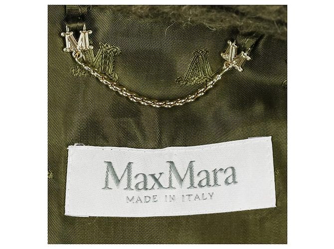 Max Mara Teddy Bear Wollencape Grün Khaki - Ansicht 9