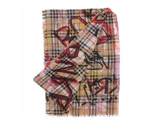 Burberry Bufanda de lana estampada Multicolor - vista 2