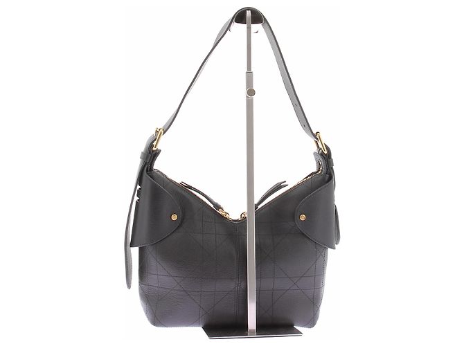 Borsa a mano Christian Dior in pelle nera - vista 3