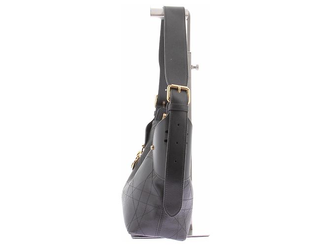 Borsa a mano Christian Dior in pelle nera - vista 4