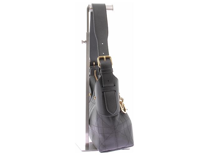Borsa a mano Christian Dior in pelle nera - vista 5
