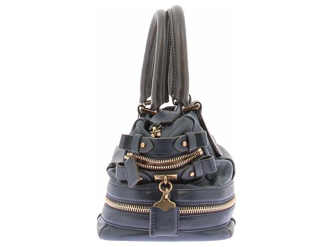Chloé Borsa "Andy" in pelle blu marino Blu navy - vista 4