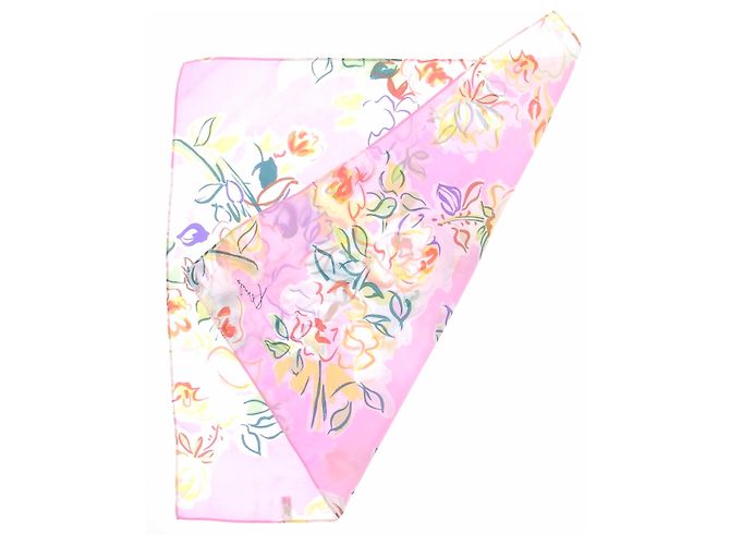 Pañuelo Kenzo de seda rosa - vista 2