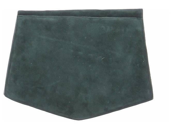 Bally Pochette en daim vert Green - view 2