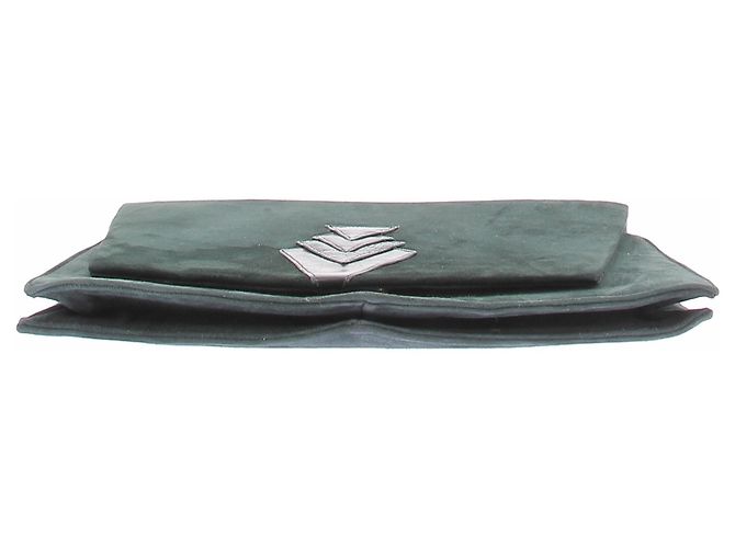 Bally Pochette en daim vert Green - view 3