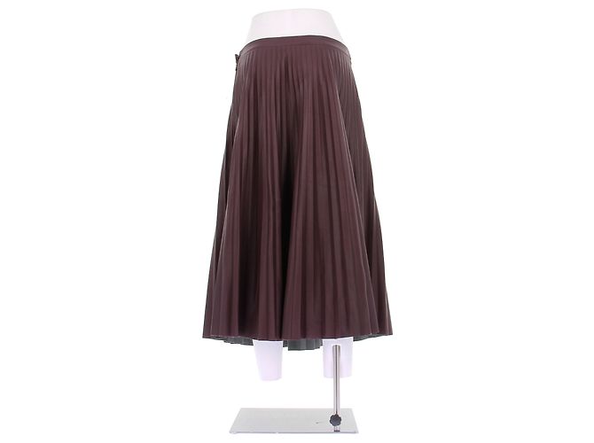 Proenza Schouler Saia plissada bordô Bordeaux - vista 2