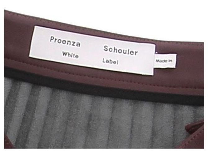 Proenza Schouler Saia plissada bordô Bordeaux - vista 6