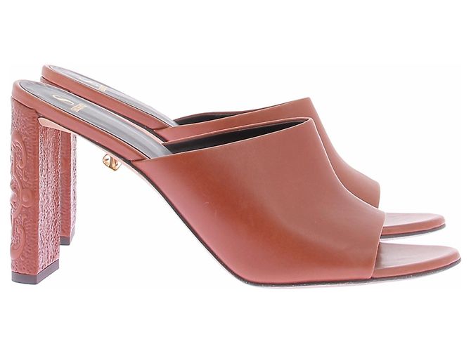 Autre Marque Mules MAISON SKORPIOS de cuero camel Camello - vista 6