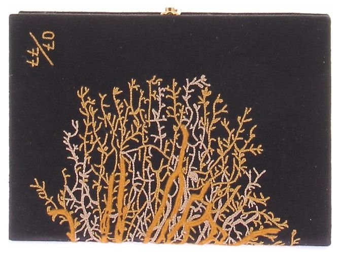 Olympia Le Tan Bolsa livro Corallium Rubrum Preto - vista 3