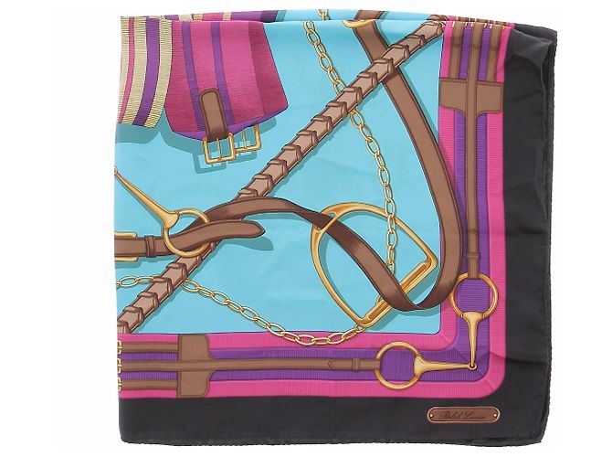 Ralph Lauren Foulard con motivo a catena Multicolore - vista 3