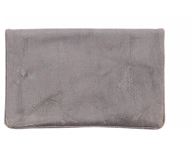 Diane Von Furstenberg Clutch gris con tachuelas - vista 2