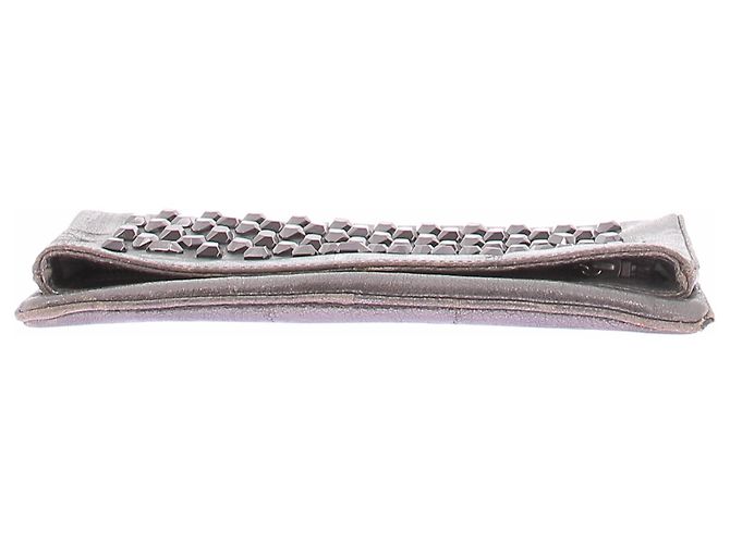 Diane Von Furstenberg Clutch gris con tachuelas - vista 3