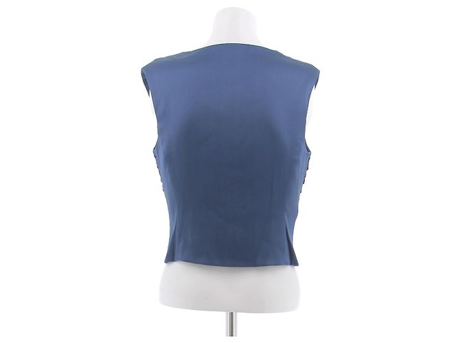 La Perla Seidenoberteil Blau - Ansicht 2
