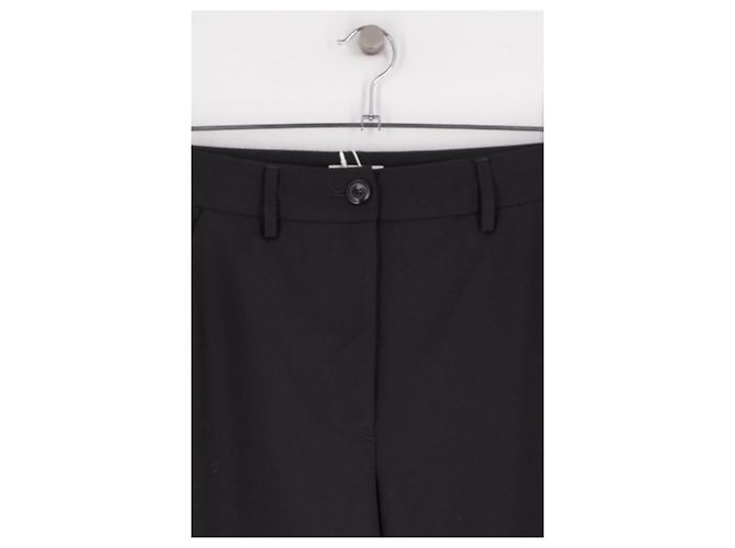 SéZane Schwarze Weite Hose aus Viskose - Ansicht 2
