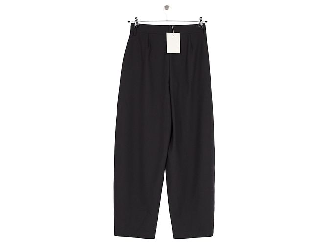 SéZane Schwarze Weite Hose aus Viskose - Ansicht 4