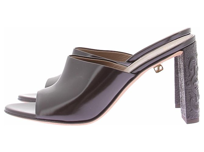 Autre Marque Mules MAISON SKORPIOS in pelle marrone - vista 2