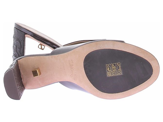 Autre Marque Mules MAISON SKORPIOS in pelle marrone - vista 5