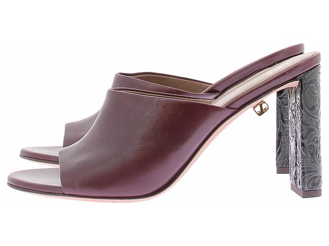 Autre Marque Mules aus Leder in Bordeaux - Ansicht 2