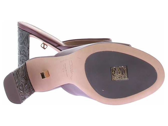 Autre Marque Mules aus Leder in Bordeaux - Ansicht 5