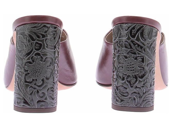 Autre Marque Mules aus Leder in Bordeaux - Ansicht 7