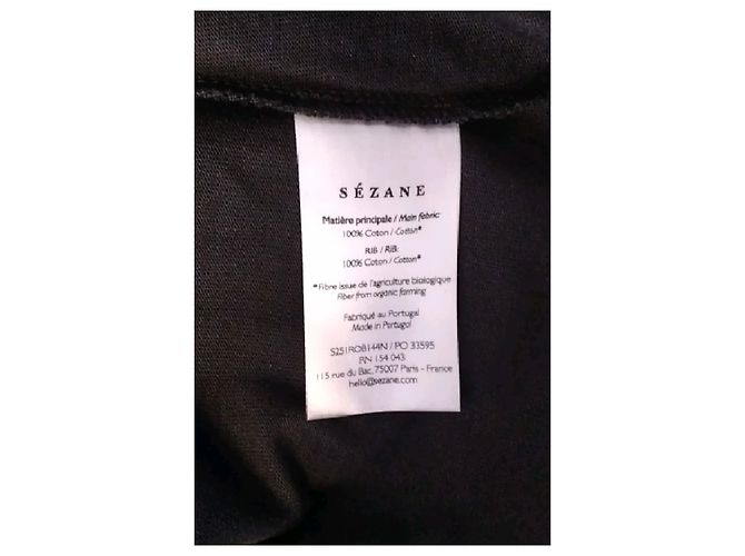 Vestido de algodão preto SéZane - vista 8