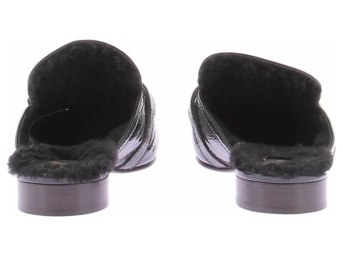 Autre Marque Mules in pelle verniciata nera Nero - vista 7